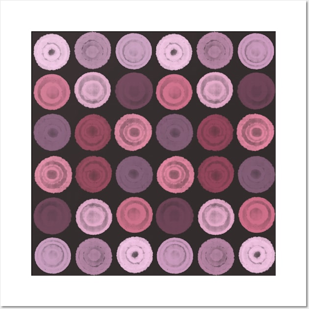 Abstract pattern with pastel circles Wall Art by shikita_a